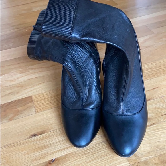 Zara Heeled ankle boot black six 6 - Picture 2 of 7